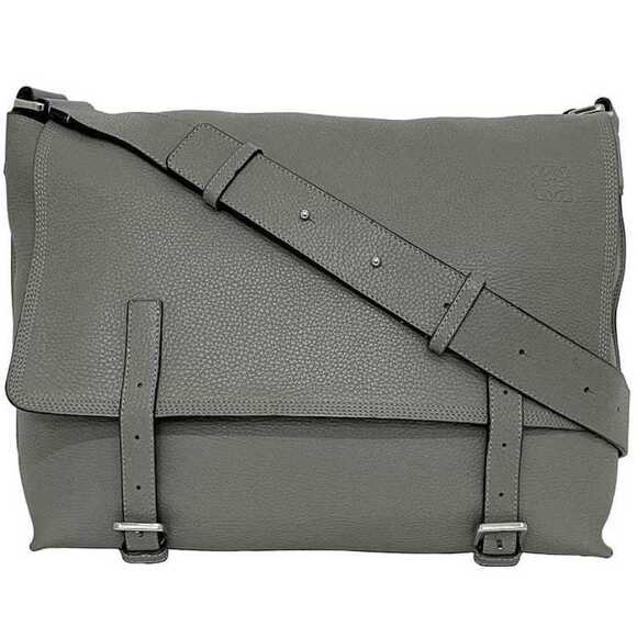 LOEWE Gray Leather Shoulder Bag - Picture 1 of 11